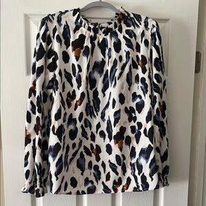 Elegant Leopard Print Women's Blouse